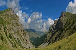 ViktorAntovski.left Sreden kamen2465m central Leshnica valley right Plat 2398m